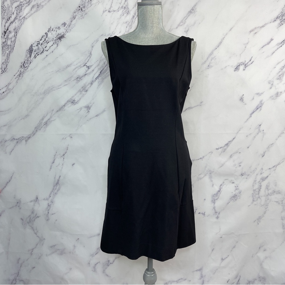 Juicy Couture | Black Sleeveless Knit Dress w/ Back Bow Detail | L